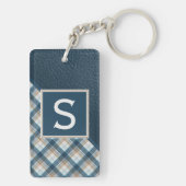 Benutzerdefiniertes rustikales, dunkelbraunes Must Schlüsselanhänger (Rückseite)