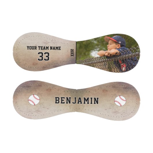 Benutzerdefiniertes Rustikales Foto Baseball (Paneele)