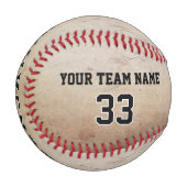 Benutzerdefiniertes Rustikales Foto Baseball (Vorderseite Links)