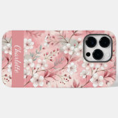Benutzerdefiniertes Sakura-Blume-Muster Rosa Case-Mate iPhone Hülle (Rückseite (Horizontal))