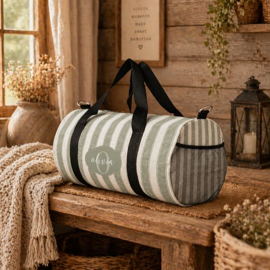 Benutzerdefiniertes Salbeigrün, Personalisierte ge Duffle Bag