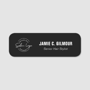 Benutzerdefiniertes Salon-Logo-Mitarbeiter-Magnet  Namensschild