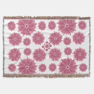 Benutzerdefiniertes sanftes staubiges rosa Chrysan Decke