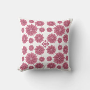 Benutzerdefiniertes sanftes staubiges rosa Chrysan Kissen