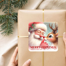 Benutzerdefiniertes Santa-Rudolph-Fest-Weihnachten