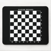Benutzerdefiniertes Schachbrett mit Zahlen und Buc Mousepad (Vorne)