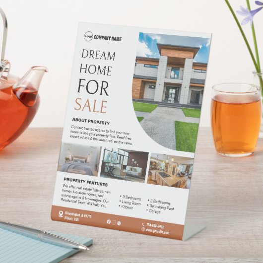 Benutzerdefiniertes Schild für echtes Anwesen (In Situ)