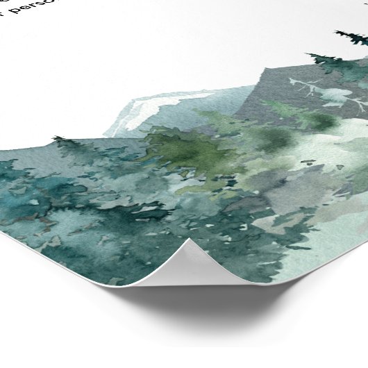 Benutzerdefiniertes Schild rustikale Berge Thema i (Ecke)