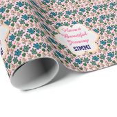 Benutzerdefiniertes Schildkrötenmuster Geschenkpapier (Rolleneckpunkt)
