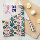 Benutzerdefiniertes Schildkrötenmuster Geschirrtuch (Viertel Falte)