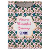 Benutzerdefiniertes Schildkrötenmuster Klemmbrett (Vorderseite)