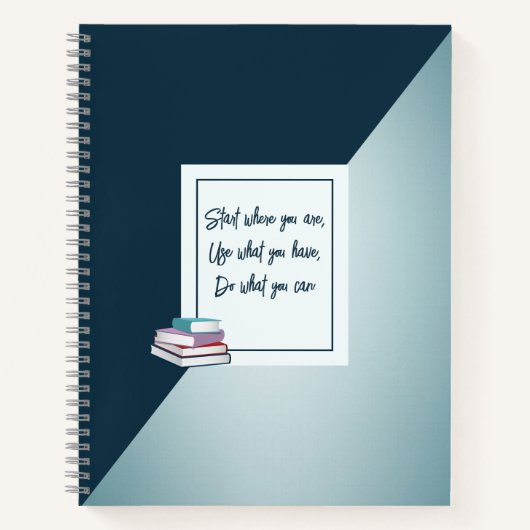 Benutzerdefiniertes, schlichtes Notebook Notizblock (Vorderseite)