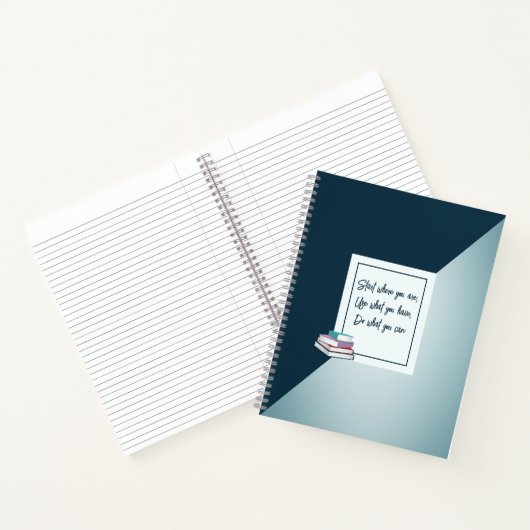 Benutzerdefiniertes, schlichtes Notebook Notizblock (Innenseite)