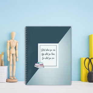 Benutzerdefiniertes, schlichtes Notebook Notizblock