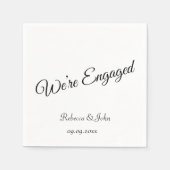 Benutzerdefiniertes Schlichtes Skriptanwendungspap Serviette (Vorderseite)