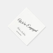 Benutzerdefiniertes Schlichtes Skriptanwendungspap Serviette (Ecke)