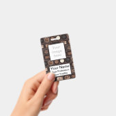 Benutzerdefiniertes Schokoladenfeld-Abzeichen Ausweis (Handheld)