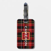 Benutzerdefiniertes Schotte Rotes Schwarz-Gelbes T Gepäckanhänger (Rückseite vertikal)