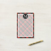 Benutzerdefiniertes Schotte Rotes Schwarz-Gelbes T Post-it Klebezettel (Auf Schreibtisch)