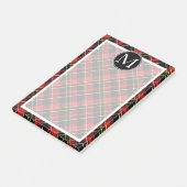 Benutzerdefiniertes Schotte Rotes Schwarz-Gelbes T Post-it Klebezettel (angewinkelt)