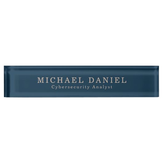 Benutzerdefiniertes Schreibtischnamensplatz für Cy Namensplakette (Vorderseite)