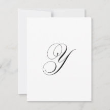 Benutzerdefiniertes Schriftzug-Monogramm "Y"