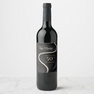Benutzerdefiniertes Schwarz 50 und Fantastisch Weinetikett