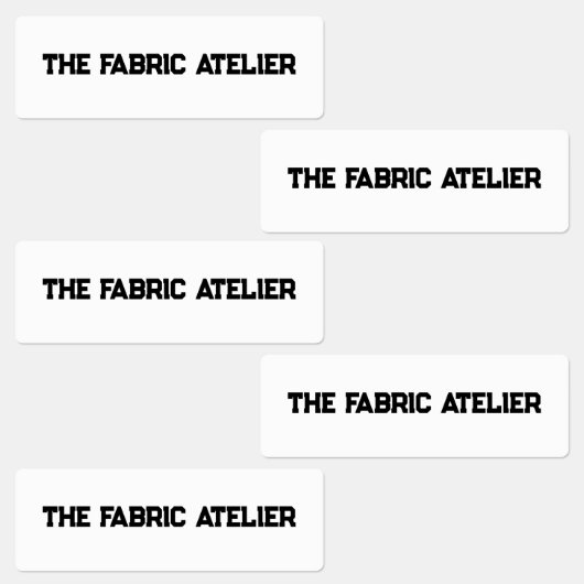 Benutzerdefiniertes Schwarz auf Labels für weiße G Etiketten (Gruppe)