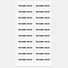 Benutzerdefiniertes Schwarz auf Labels für weiße G Etiketten