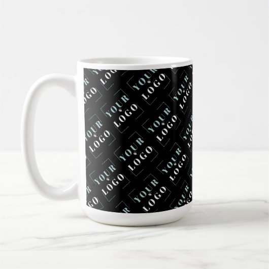 Benutzerdefiniertes Schwarz des Firmenlogo Kaffeetasse (Links)