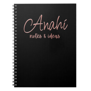 Benutzerdefiniertes Schwarz Imitats Rose Gold Fo Notizblock