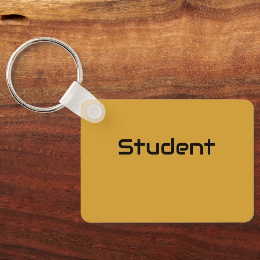 Benutzerdefiniertes Schwarz-Text-Farbenlehre Schlüsselanhänger (Rückseite)