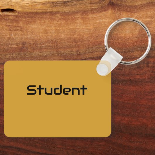 Benutzerdefiniertes Schwarz-Text-Farbenlehre Schlüsselanhänger (Vorderseite)