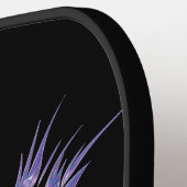 Benutzerdefiniertes Schwarz und Lila mit Stammdesi Pickleball Schläger (Linke Seite)