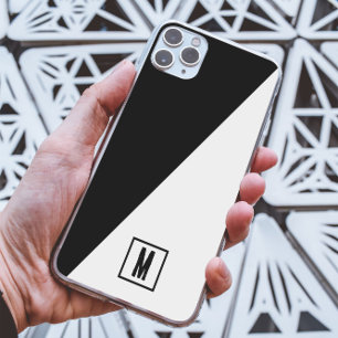 Benutzerdefiniertes Schwarz-Weiß geometrisches get Case-Mate iPhone Hülle