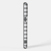 Benutzerdefiniertes Schwarz-weiß-Graues Prüfmuster iPhone Hülle (Rechte Seite)