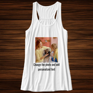 Benutzerdefiniertes Schwarz-Weiß-Katzen-Mama-Famil Tank Top