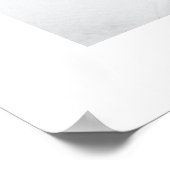 Benutzerdefiniertes Schwarz-Weiß-Minimalistisches Poster (Ecke)