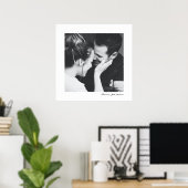 Benutzerdefiniertes Schwarz-Weiß-Minimalistisches Poster (Heimbüro)