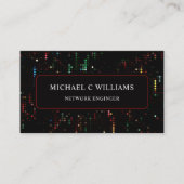 Benutzerdefiniertes Schwarz-Weiß-Multicolorfarben- Visitenkarte (Vorderseite)