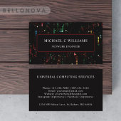 Benutzerdefiniertes Schwarz-Weiß-Multicolorfarben- Visitenkarte