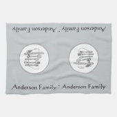 Benutzerdefiniertes Schwarz-, Weiß- und Grauwertde Geschirrtuch (Horizontal)