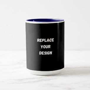 Benutzerdefiniertes Schwarzes Design Hinzufügen vo Tasse