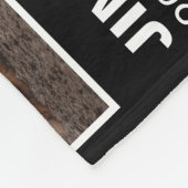 Benutzerdefiniertes Schwarzes Dog Memorial 2 FotoC Fleecedecke (Ecke)