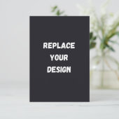 Benutzerdefiniertes schwarzes einfaches Design Fot (Stehend Vorderseite)