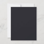 Benutzerdefiniertes schwarzes einfaches Design Fot (Rückseite)