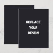 Benutzerdefiniertes schwarzes einfaches Design Fot (Vorne/Hinten)