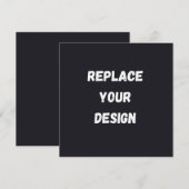 Benutzerdefiniertes schwarzes einfaches Design Fot (Vorne/Hinten)
