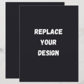 Benutzerdefiniertes schwarzes einfaches Design Fot (Vorne/Hinten)