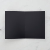 Benutzerdefiniertes schwarzes einfaches Design Fot Ankündigung (Innenseite)